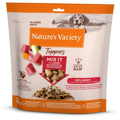 Nature's Variety Gefriergetrocknete Topper für Hunde