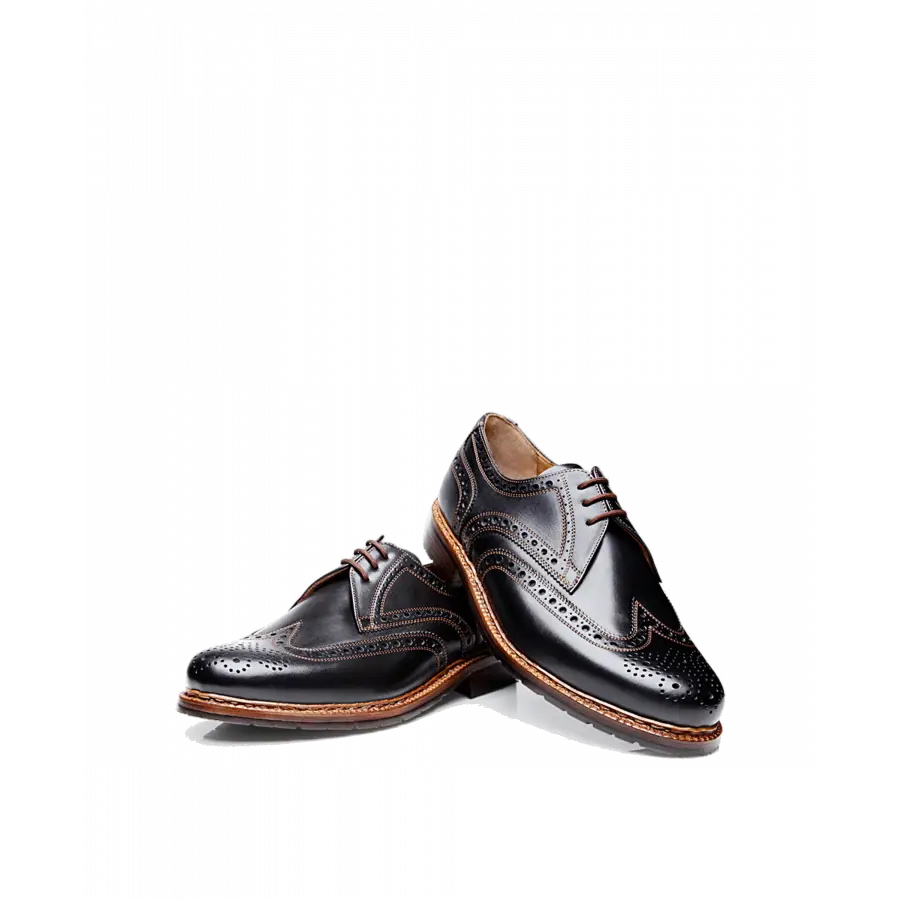 Heinrich Dinkelacker - Businessschuhe Derby JANOSH K FULL BROGUE FC Kalbsleder - schwarz