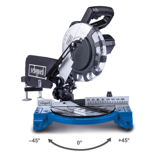 Serra de esquadria Scheppach 5901226901 HM210L de 210 mm e 1500 watts