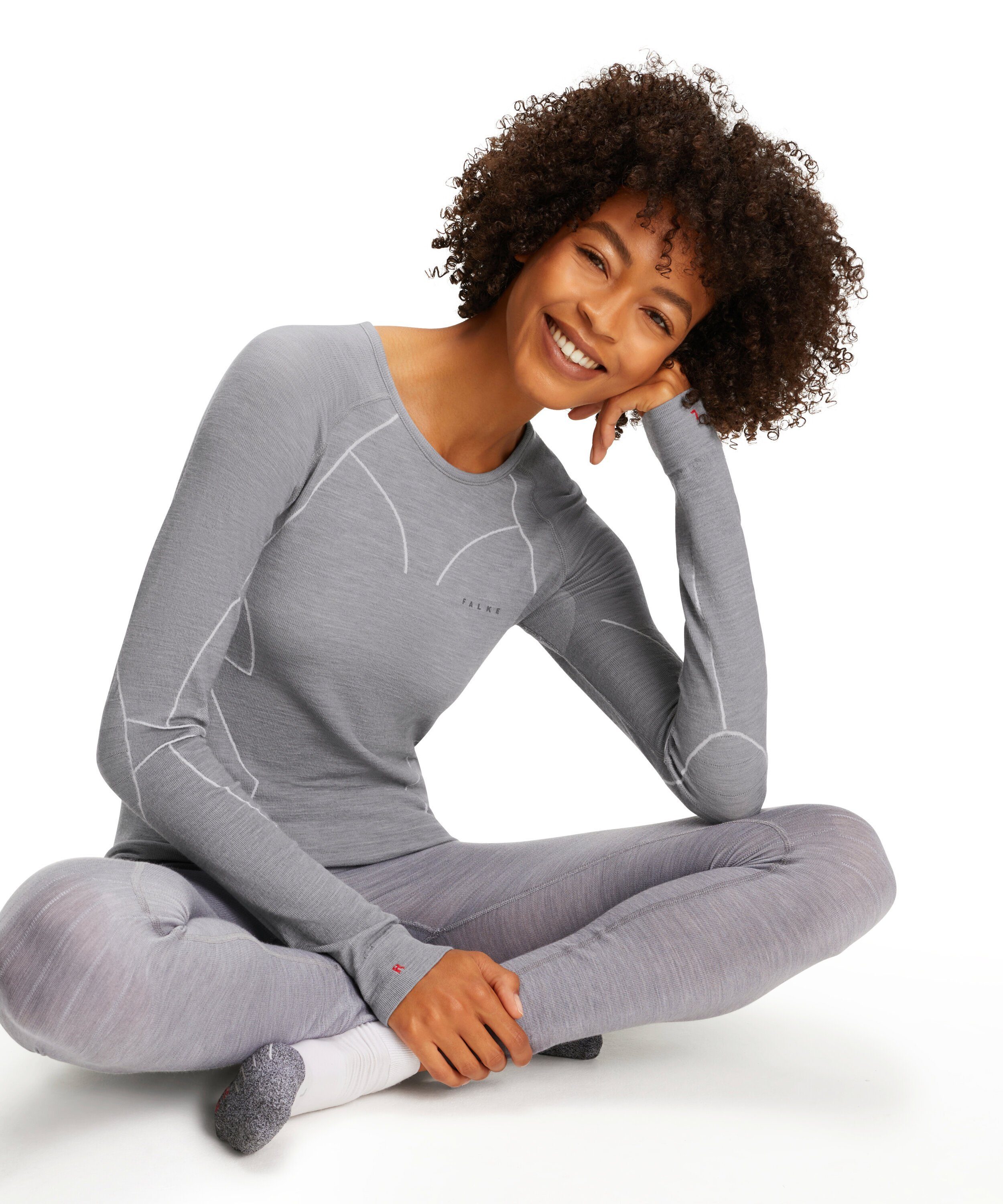FALKE Funktionsshirt Wool-Tech (1-tlg) aus Merinowolle für kalte bis sehr kalte Temperaturen