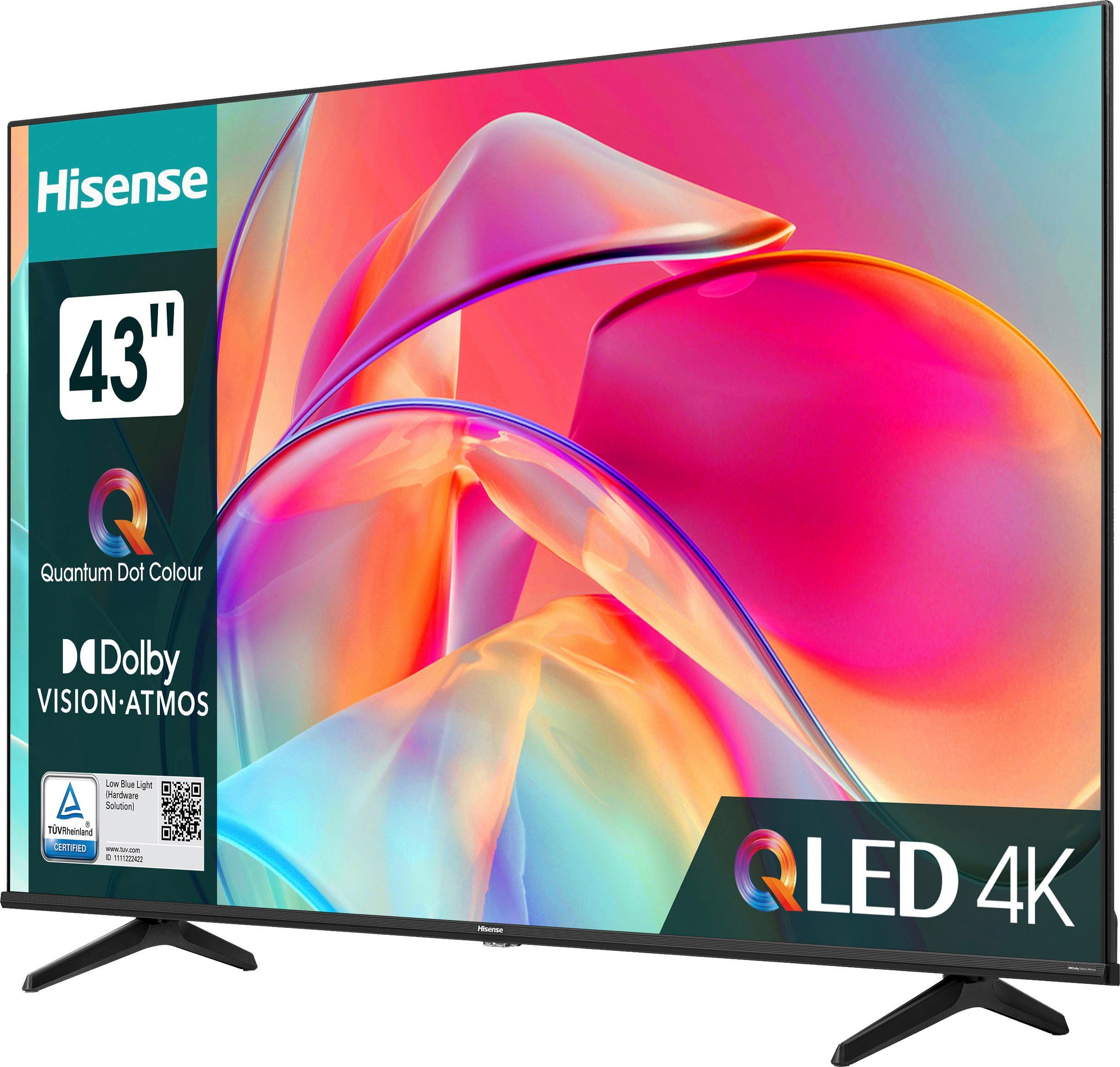 Hisense 43E77KQ QLED-Fernseher (108 cm/43 Zoll, 4K Ultra HD, Smart-TV)
