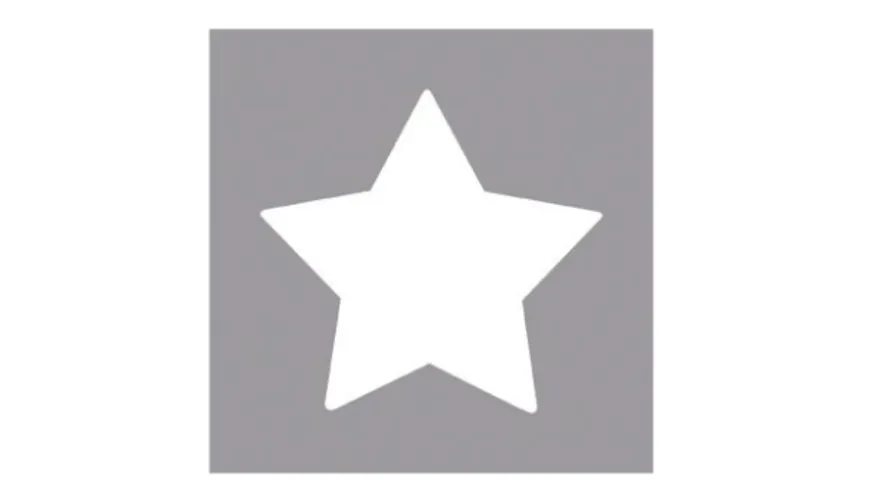 Rayher Motivstanzer Stern 5,08cm ø