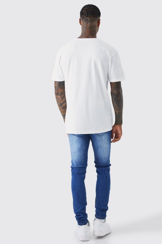 Oversize T-Shirt mit Worldwide City Print