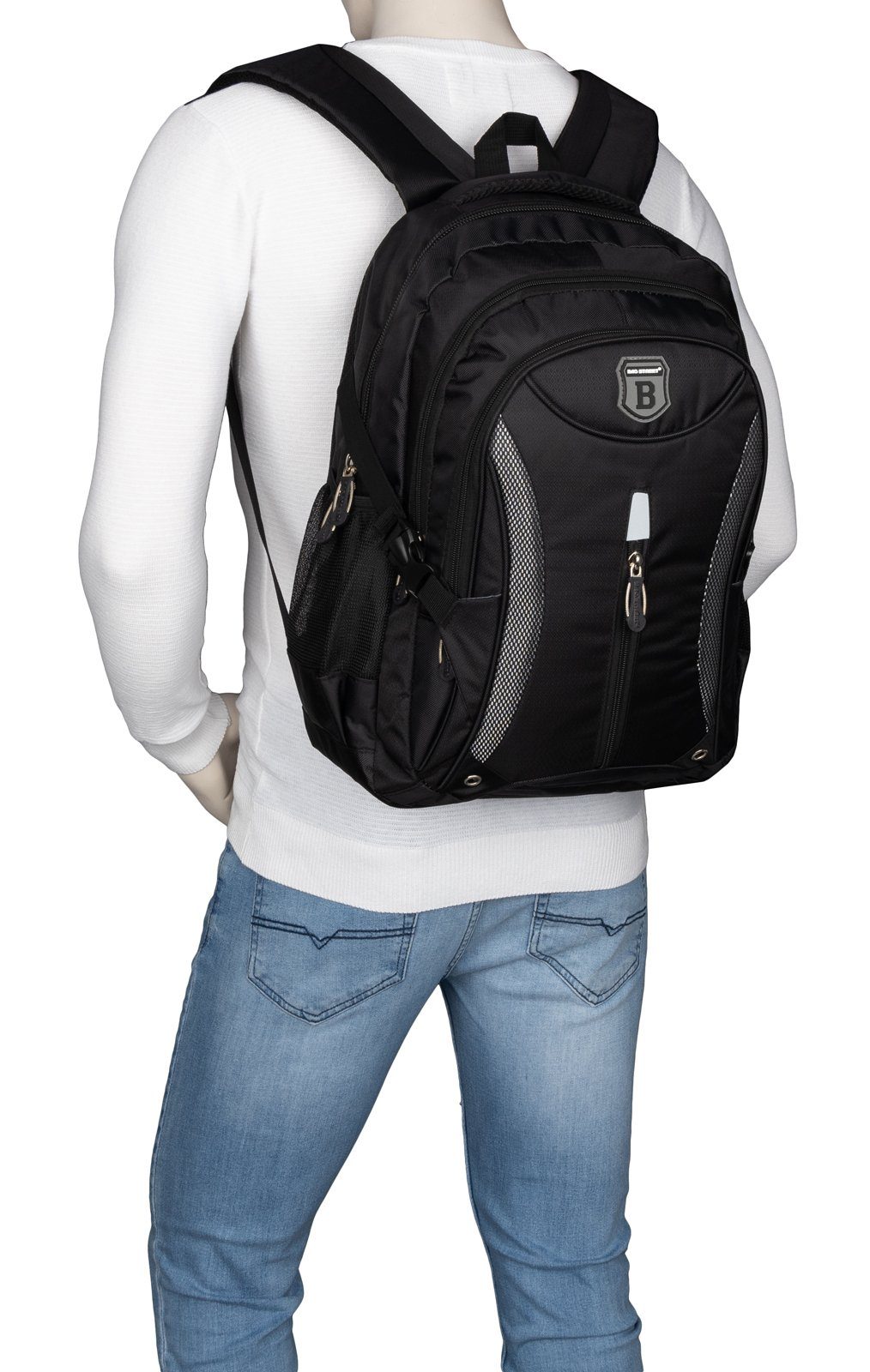 BAG STREET Rucksack Rucksack Damen Herren Sport Schulrucksack Freizeit Reise Wandern Arbei, Freizeitrucksack, Sportrucksack, Businessrucksack