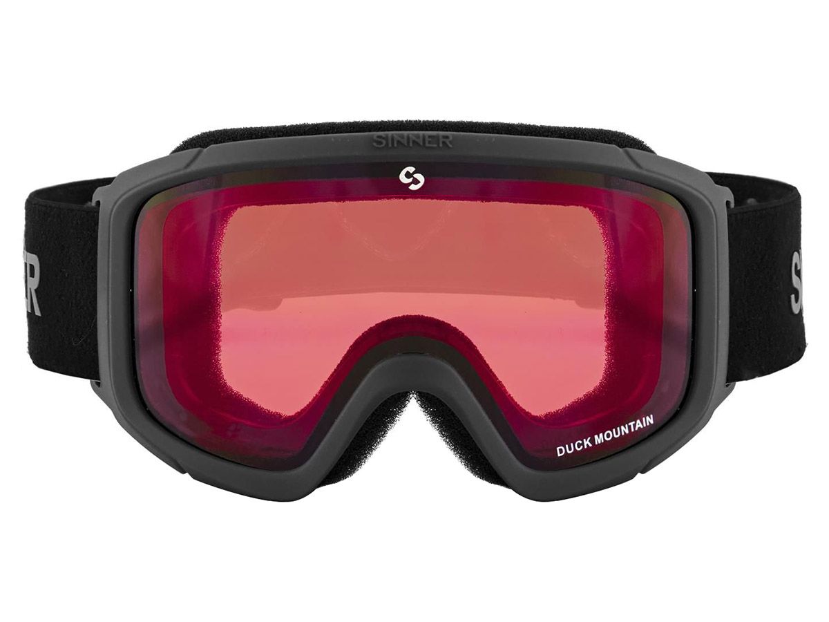Sinner Duck Mountain Black Red Kinder Skibrille