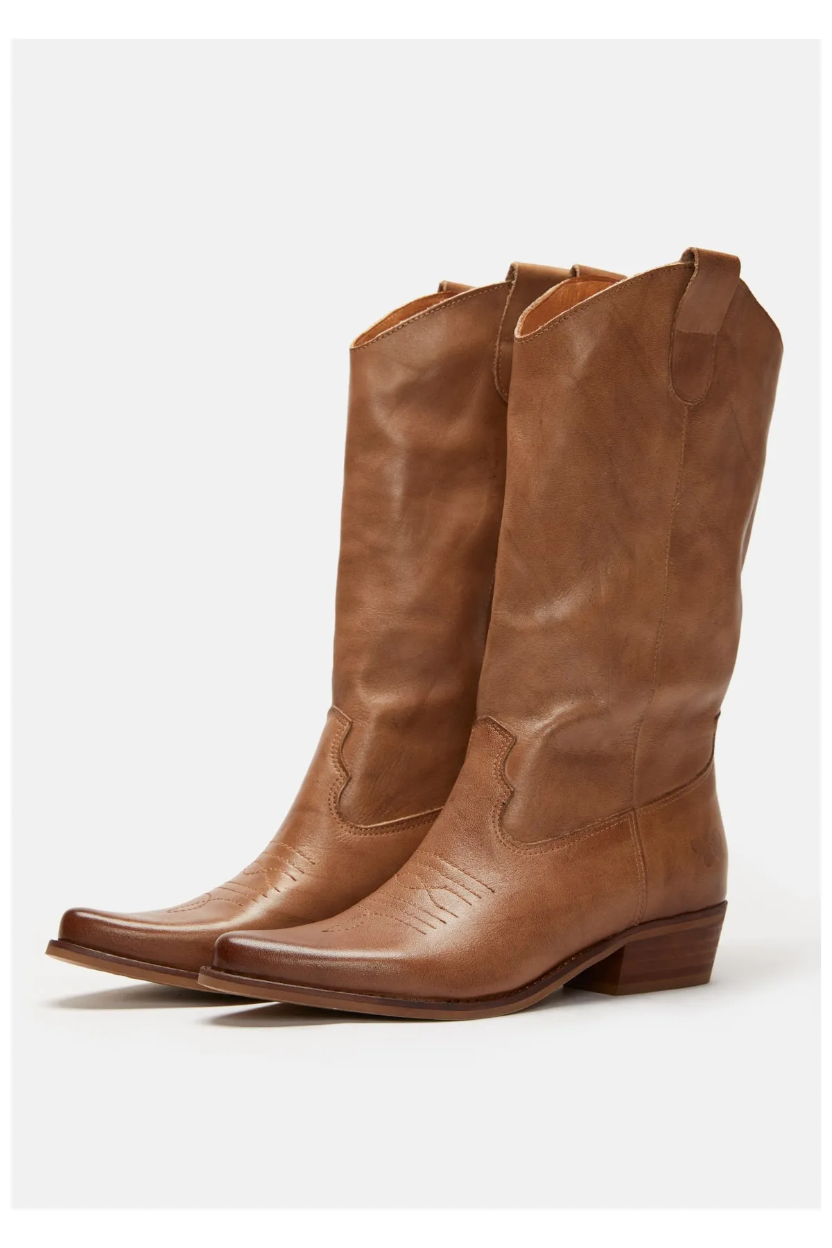 Felmini  Stiefelette - Braun - Blockabsatz
