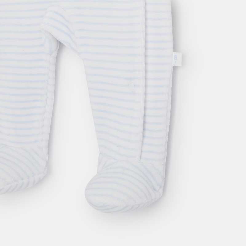 Pyjama bébé en velours bleu Absorba