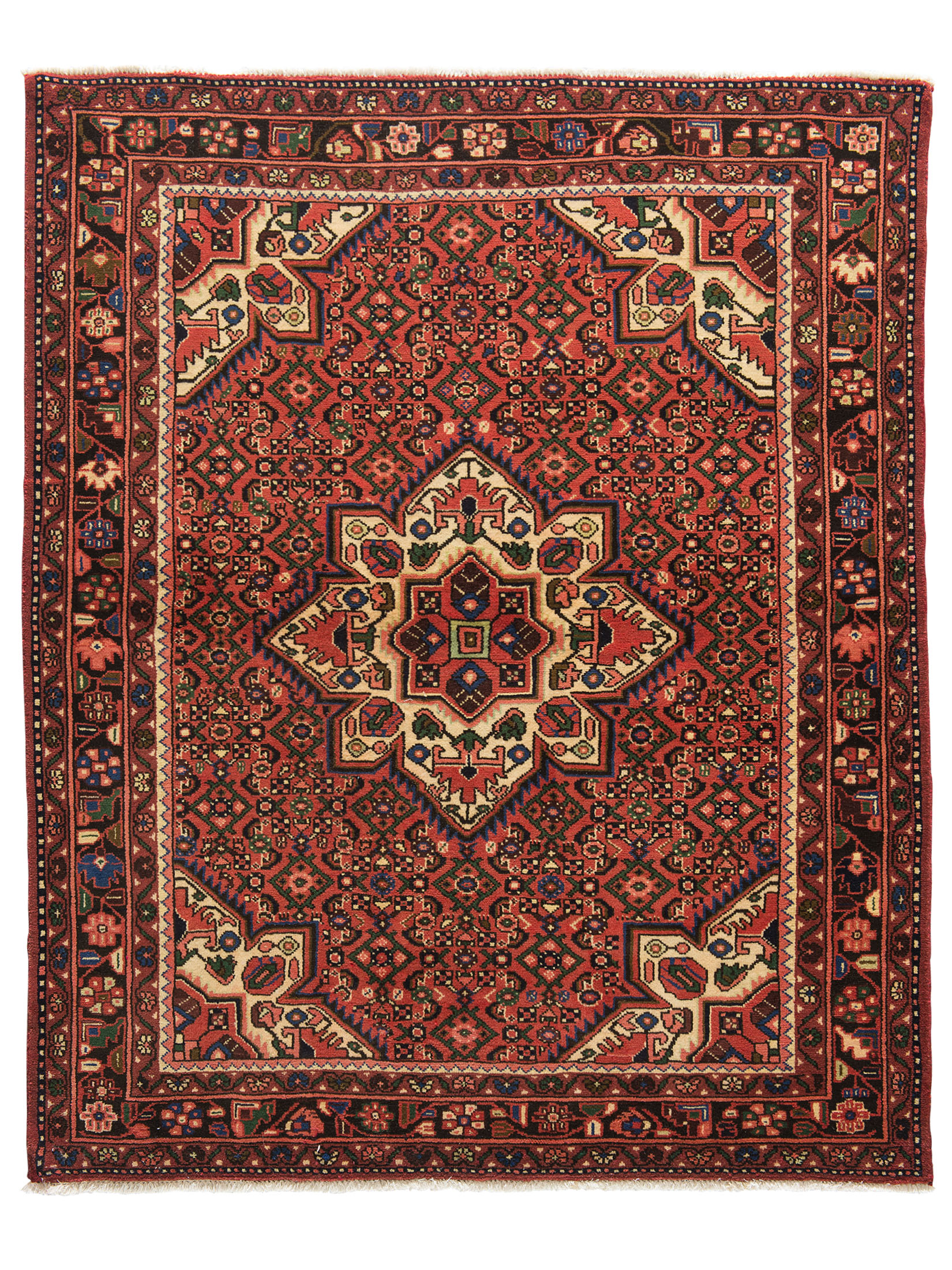 Hosseinabad Hamadan ca. 154 x 190 cm, Unikat / Einzelstück