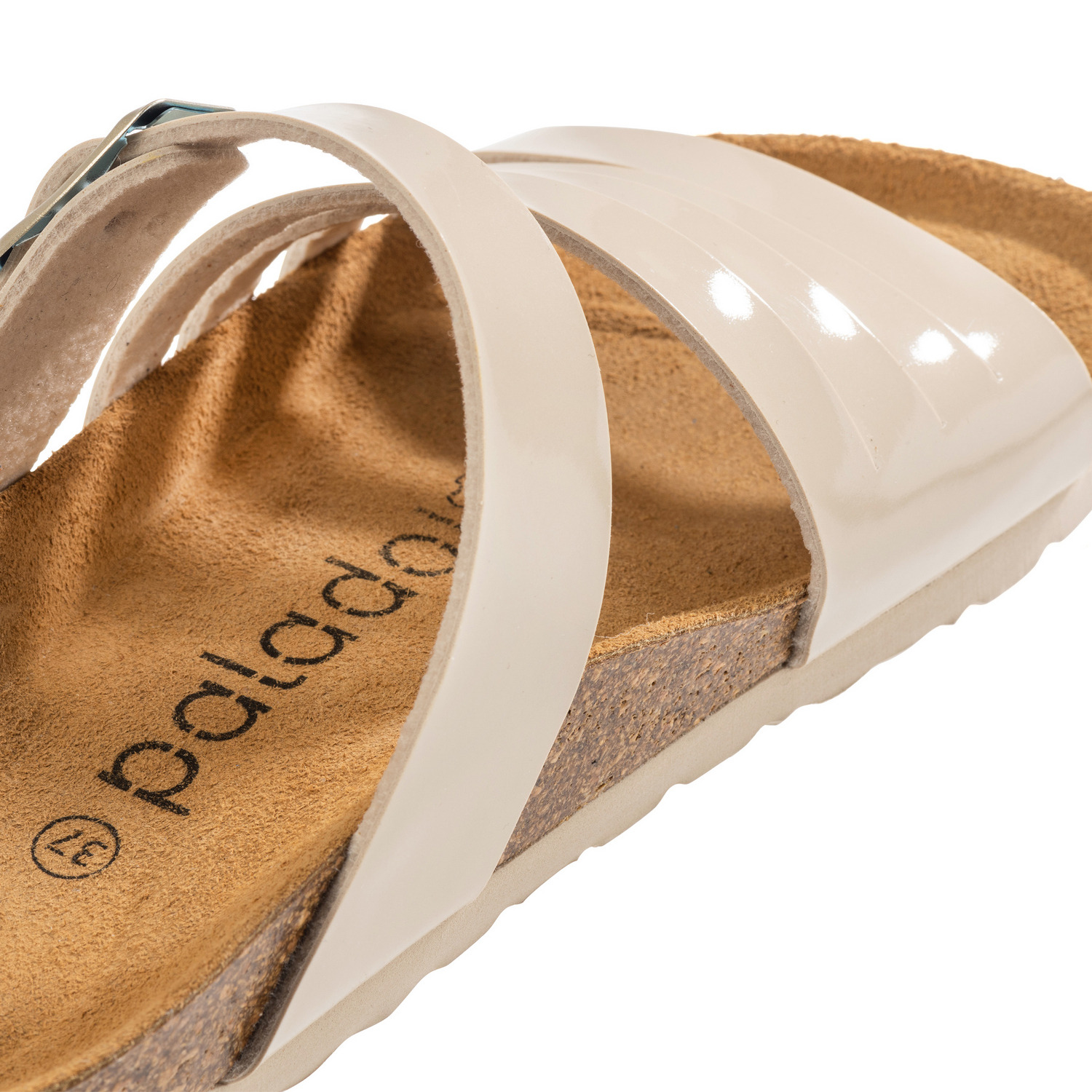Palado Roma, Pantoletten, Damen, Lack Beige