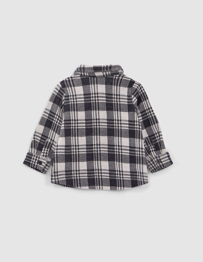 Chemise à carreaux et capuche amovible bébé garçon