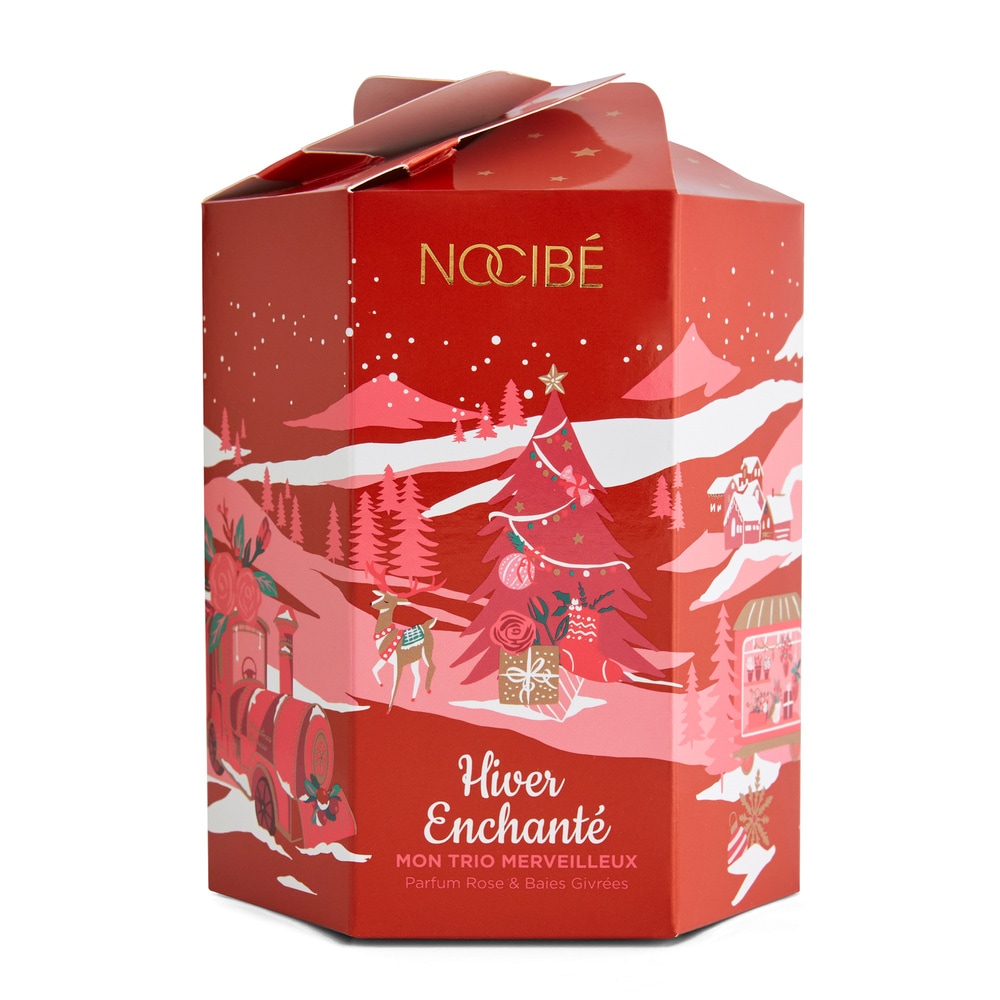 Nocibé Hiver Enchanté - Mon Trio Merveilleux Coffret bain parfum rose & baies givrées