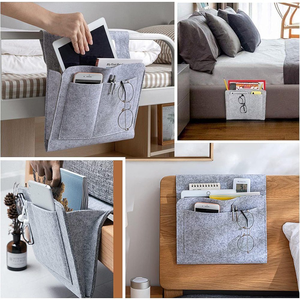 Zimtky Betttasche Bett Organizer Betttasche Bettorganizer Betttasche Hängeaufbewahrung
