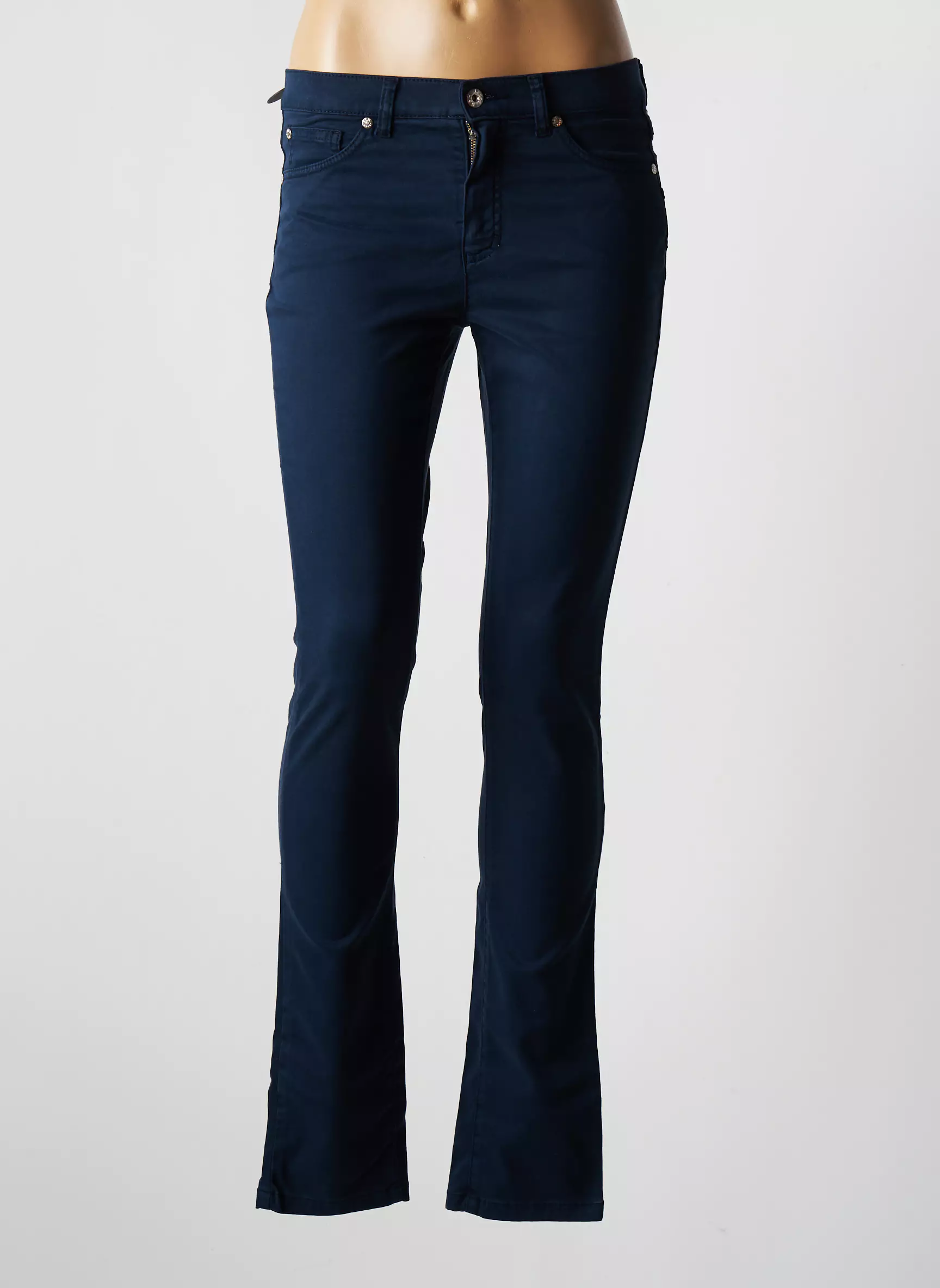 Saint Hilaire Pantalons Slim Femme couleur bleu
