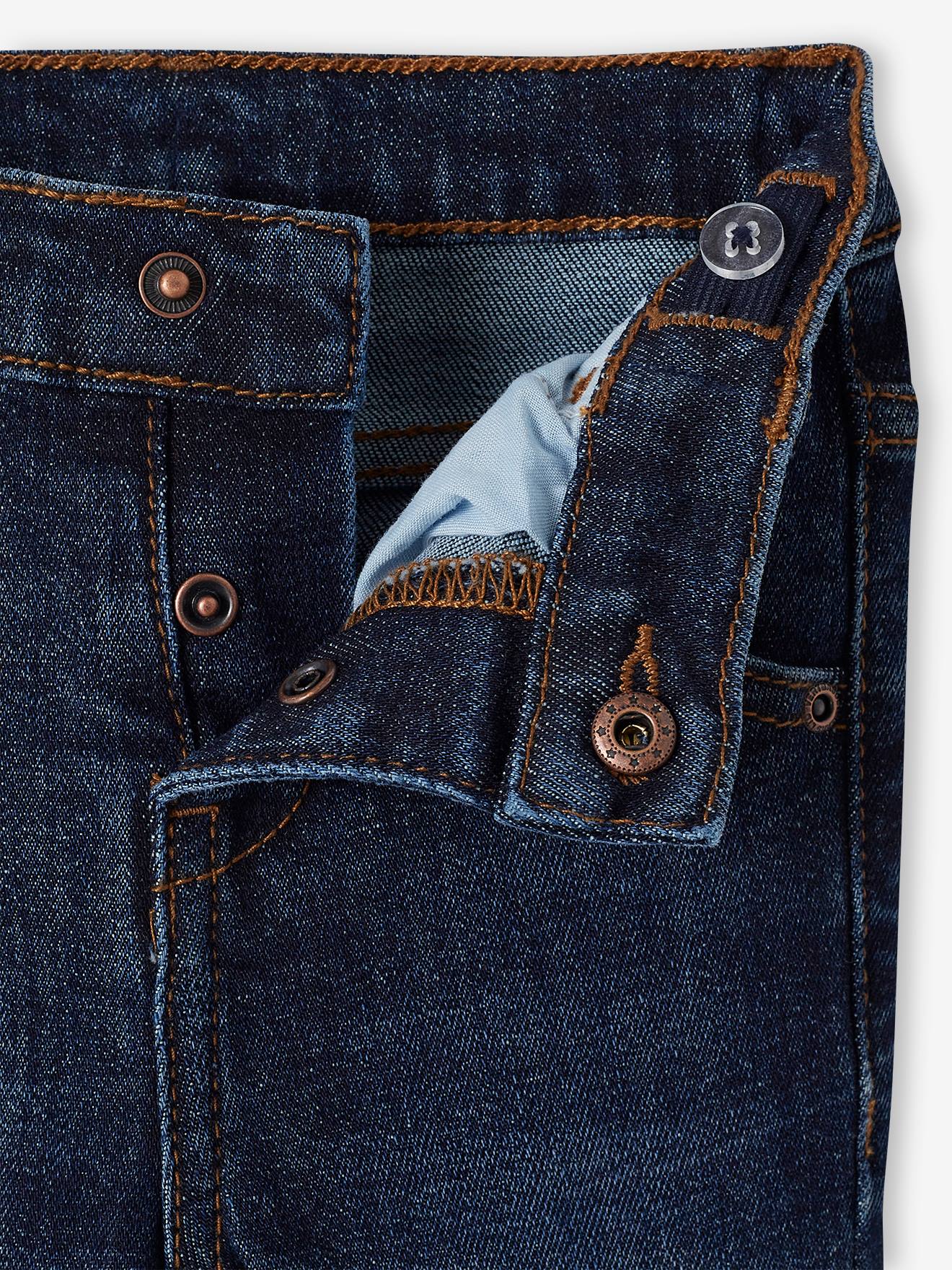 Vertbaudet Gerade Baby Jeans BASIC Oeko-Tex - grauer denim