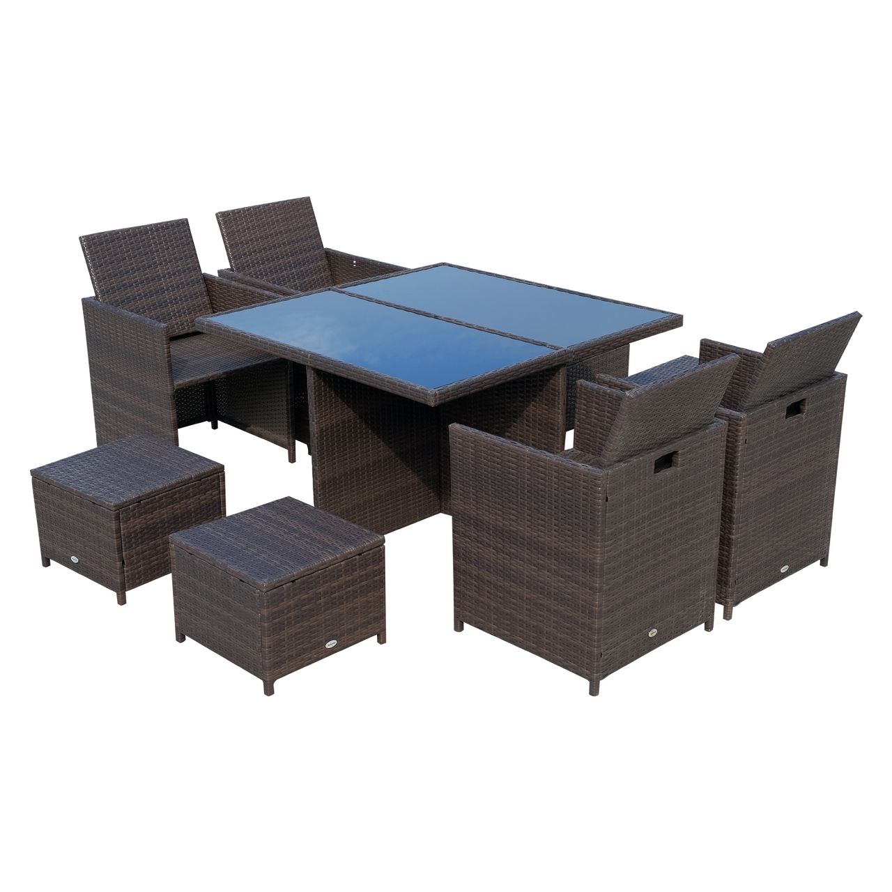 Outsunny Polyrattan Sitzgruppe