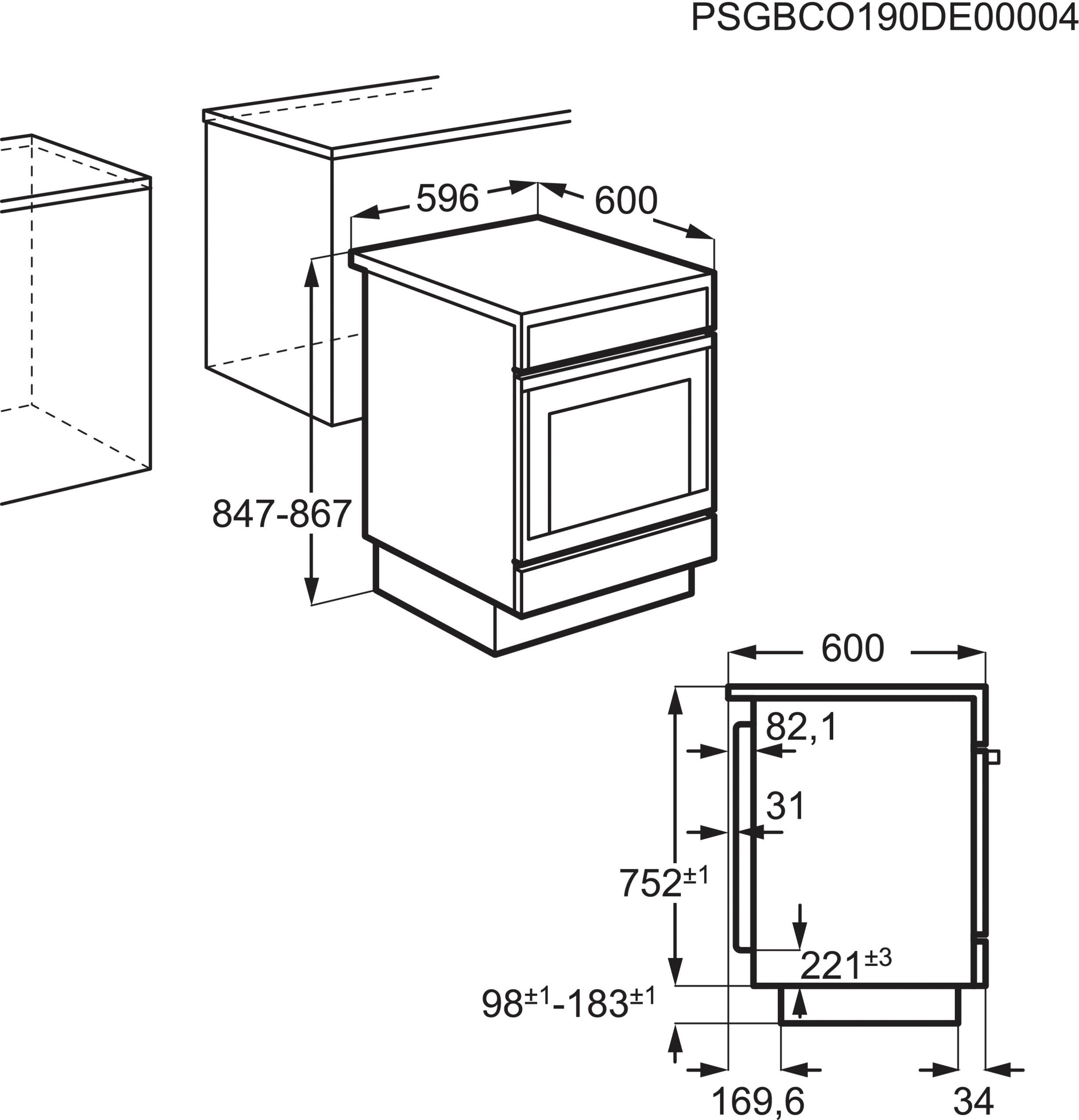 AEG Elektro-Standherd CCB6445CBM