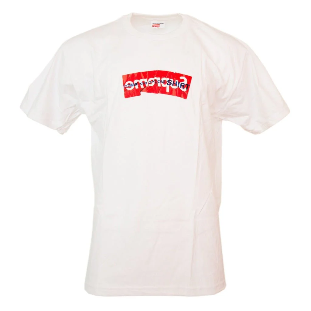 Comme Des Garcons SHIRT Box Logo Tee White