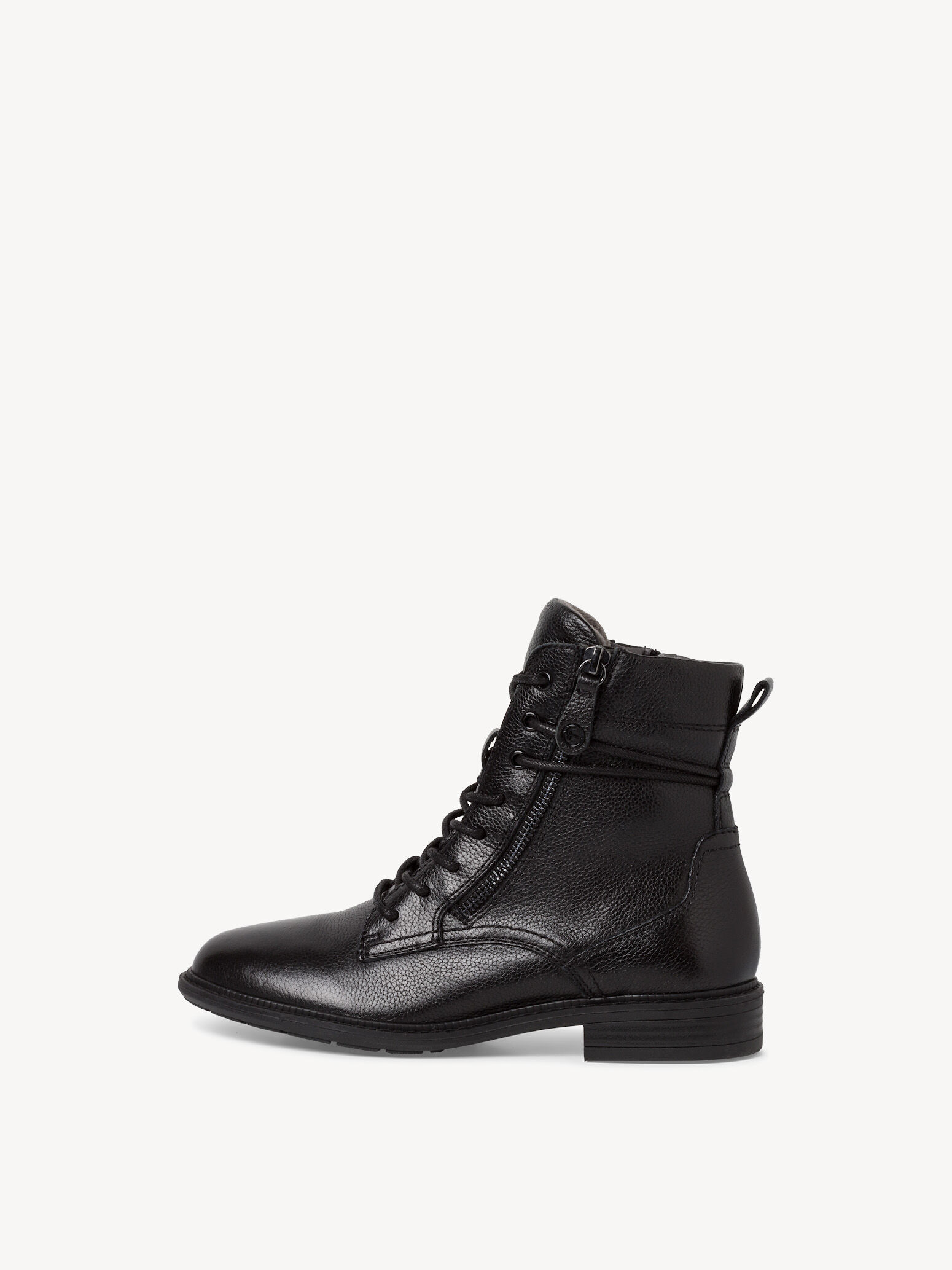 Bottine en cuir - noir