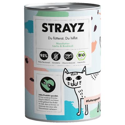 STRAYZ BIO Katze 6 x 400 g