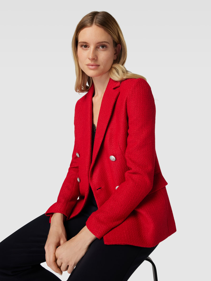 Blazer mit Pattentaschen in rot