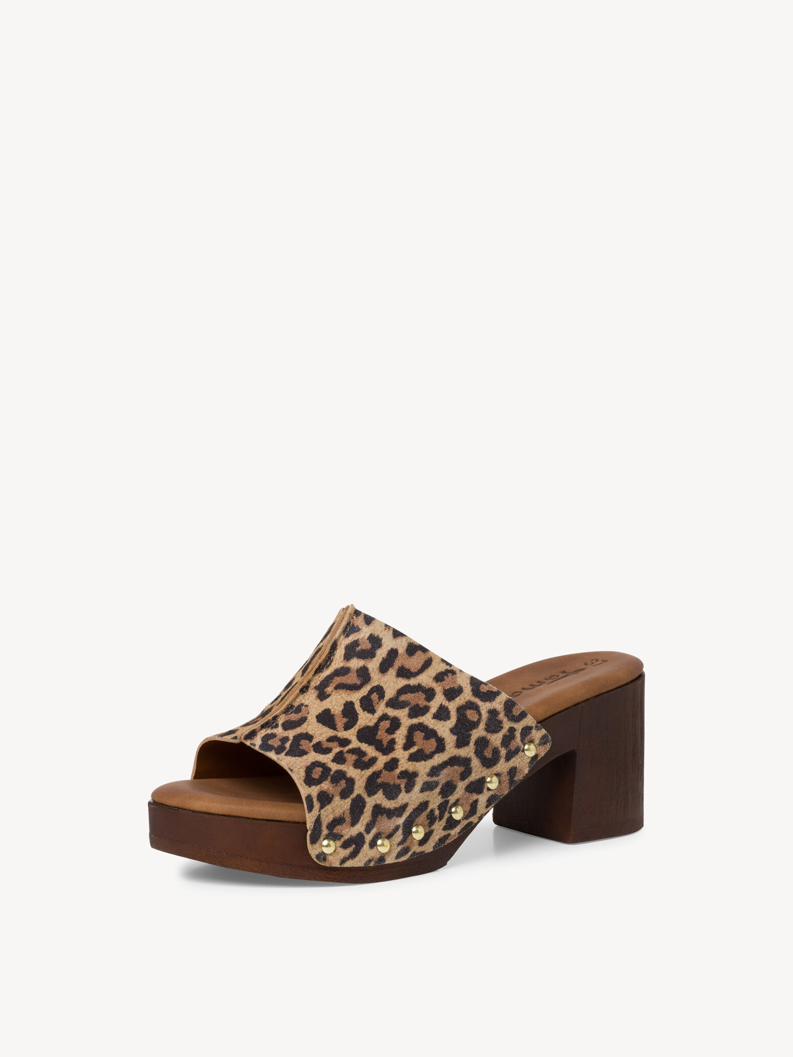 Mule en cuir - marron