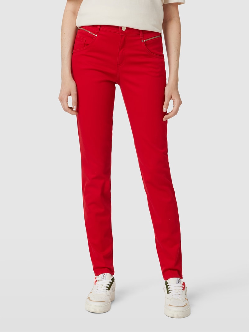 Jeans im 5-Pocket-Design Modell 'Shakira' in rot