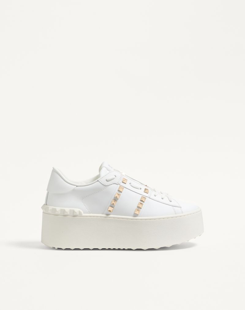 Baskets en cuir de veau Flatform Rockstud Untitled