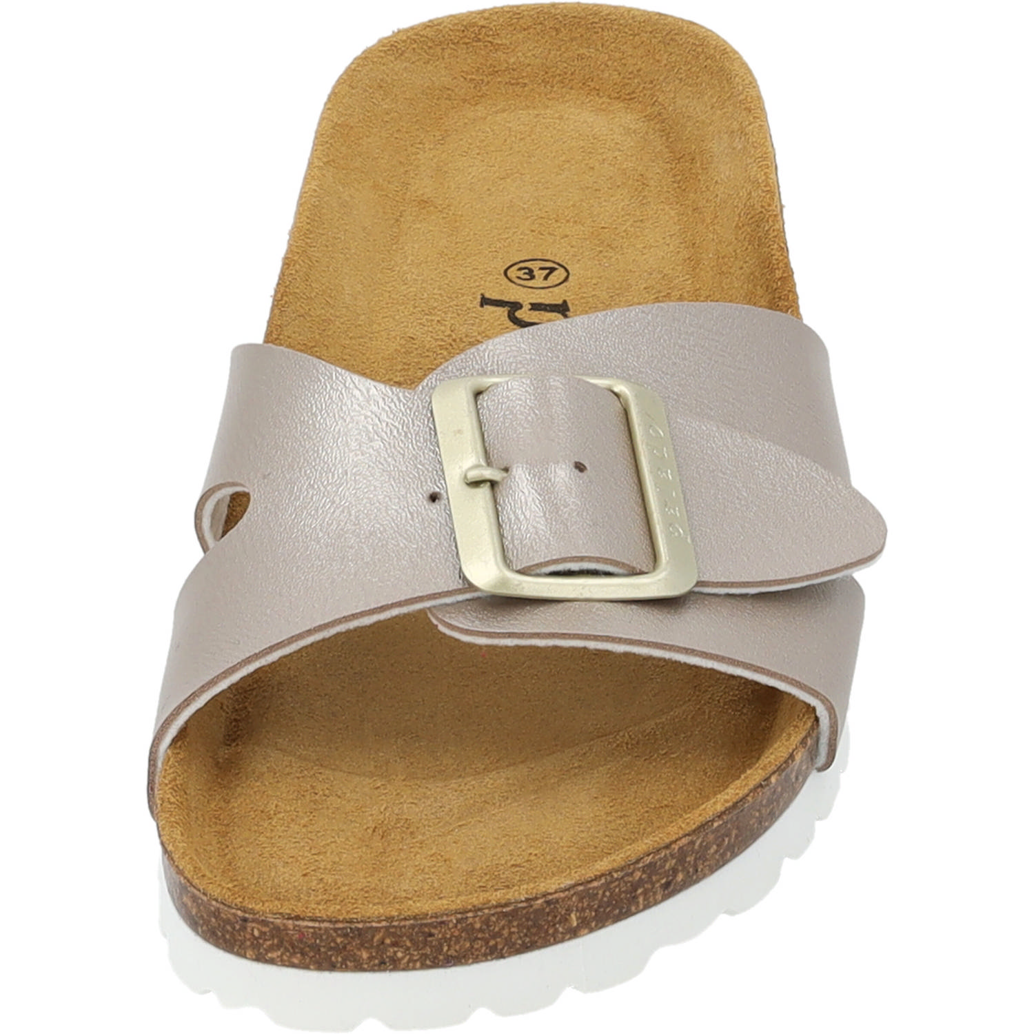 Palado Tinos Metallic, Pantoletten, Damen, grau beige metallic