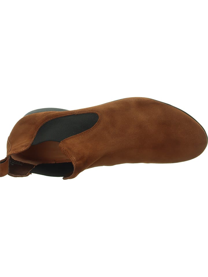 Think! Leder-Chelsea-Boots in Hellbraun günstig kaufen
