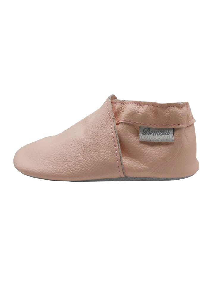 Yalion Leder-Krabbelschuhe in rosa günstig kaufen