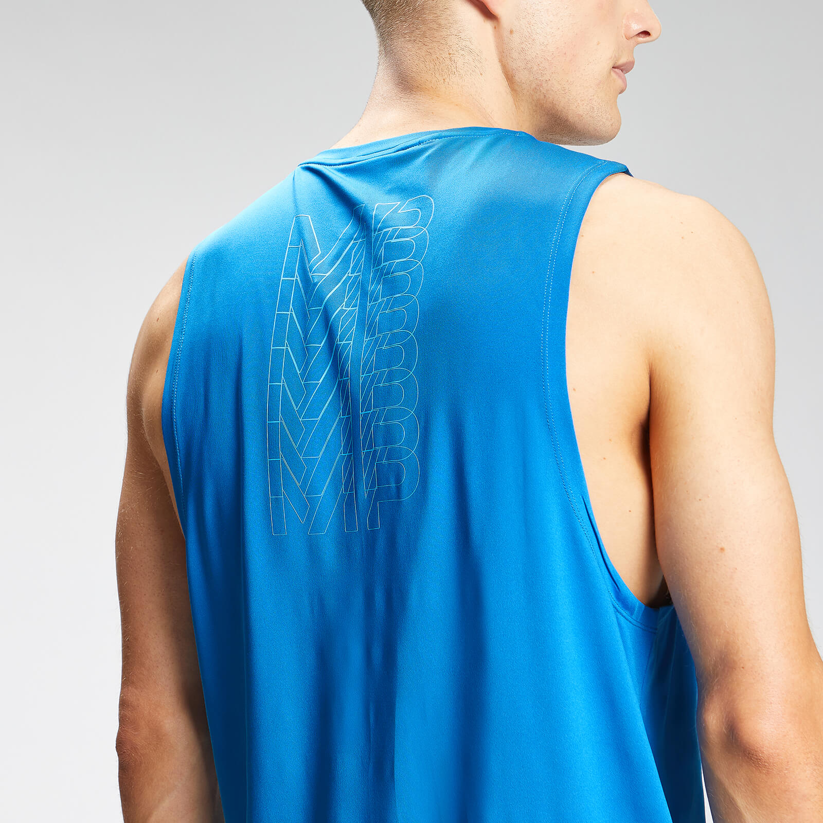 MP Men's Repeat Graphic Training Tank Top - True Blue
