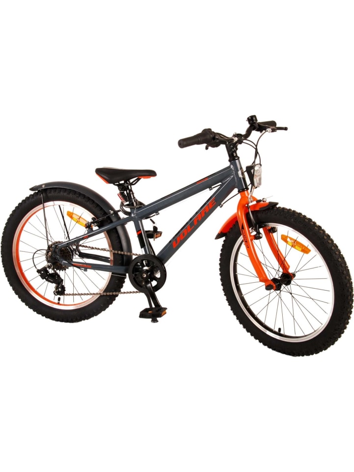 Volare Kinderfahrrad Rocky 20 Zoll Kinderrad in Grau Orange 6 Gang Fahrrad 6 Jahre günstig kaufen onesize
