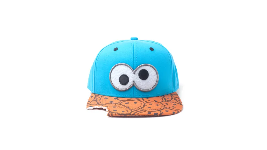 Sesamstrasse Snapback Cap Krümelmonster Cookie Bit Blau
