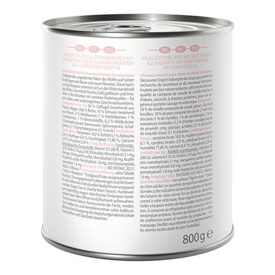 Wolf of Wilderness Junior 6 x 800 g - Mit viel frischem Geflügel