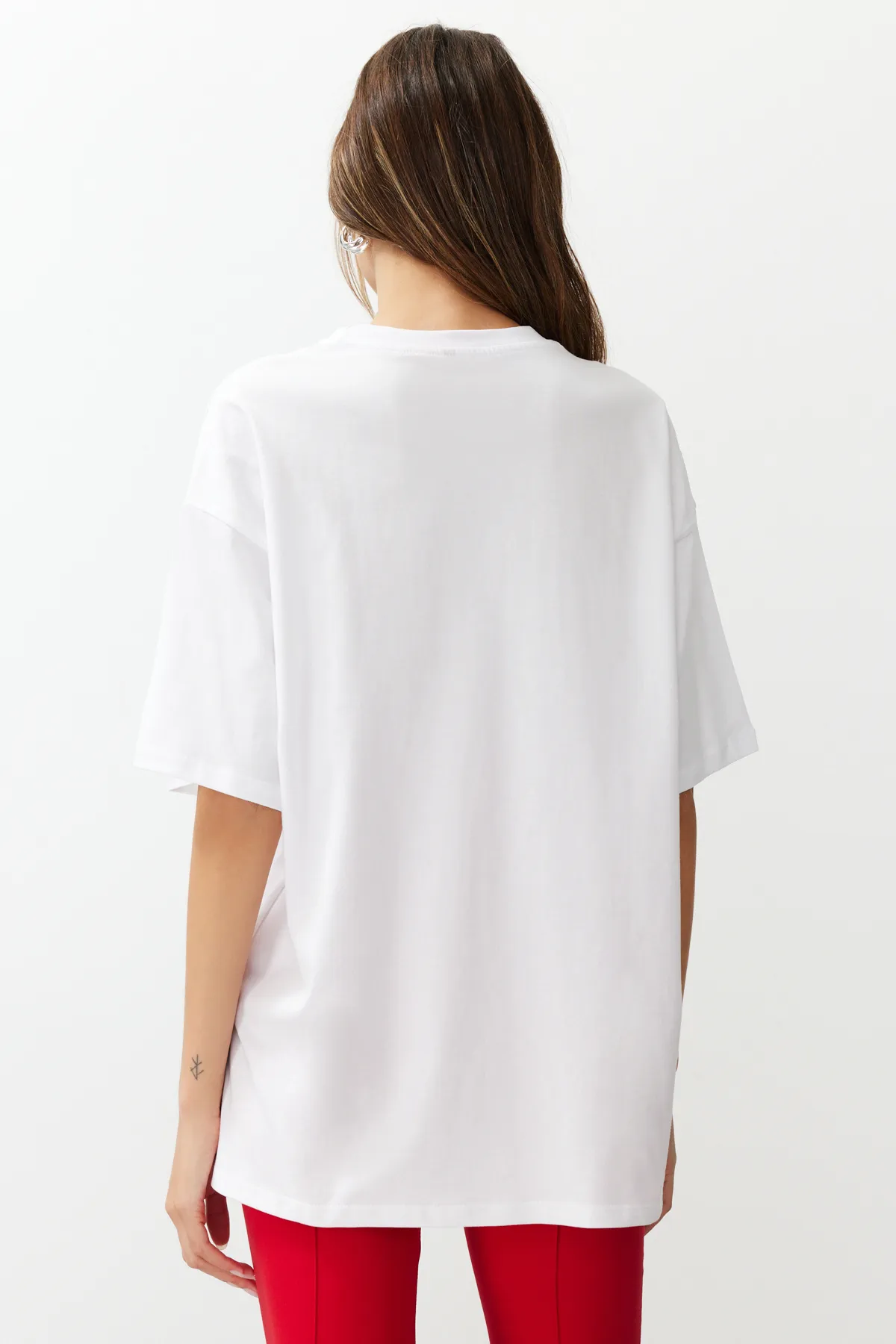 Trendyol Collection  T-Shirt - Weiß - Oversized