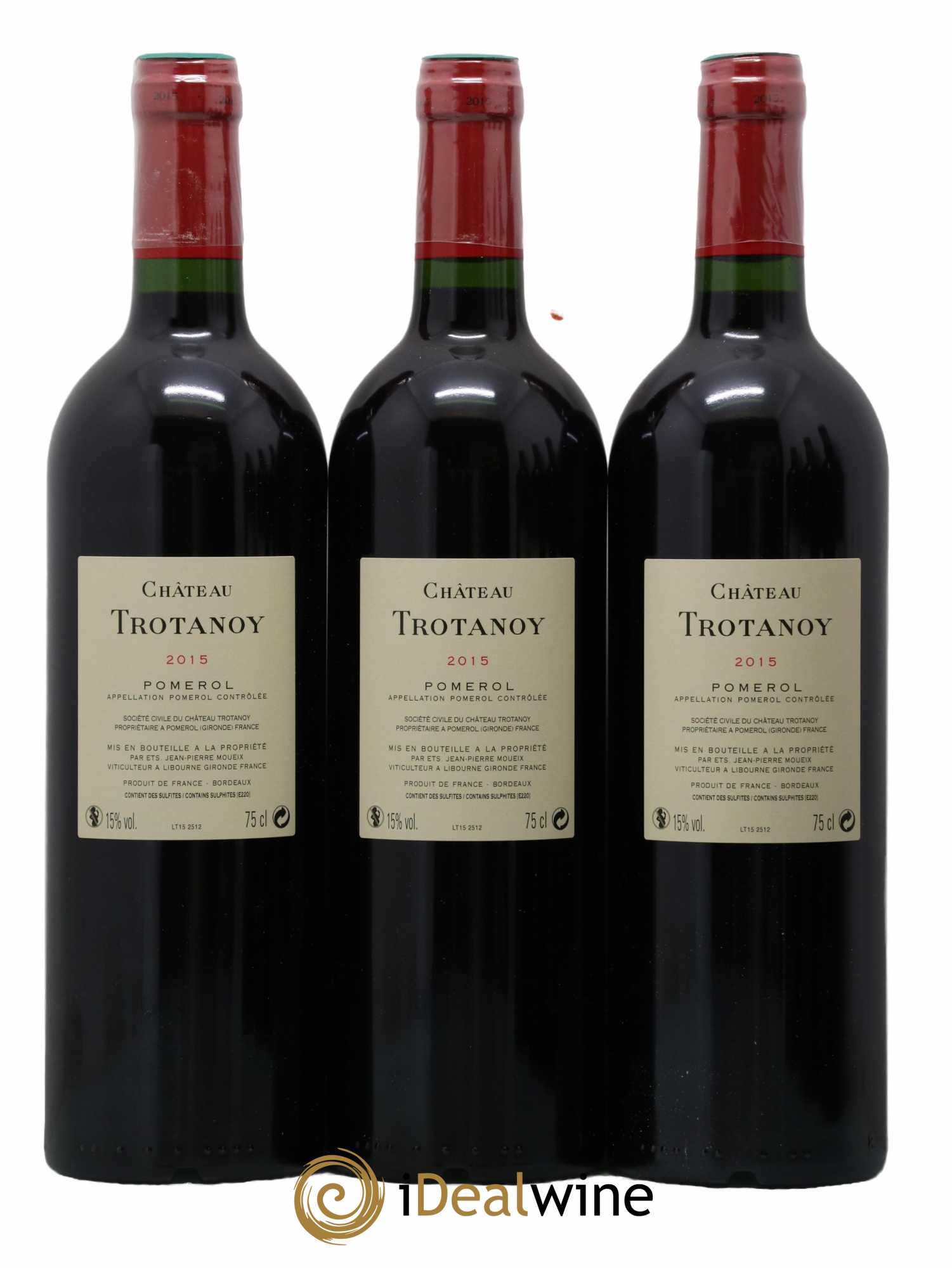 Château Trotanoy  2015 - Lot de 6 Bouteilles