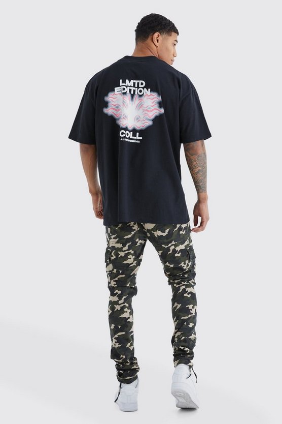 Skinny Cargo Camouflage Hose