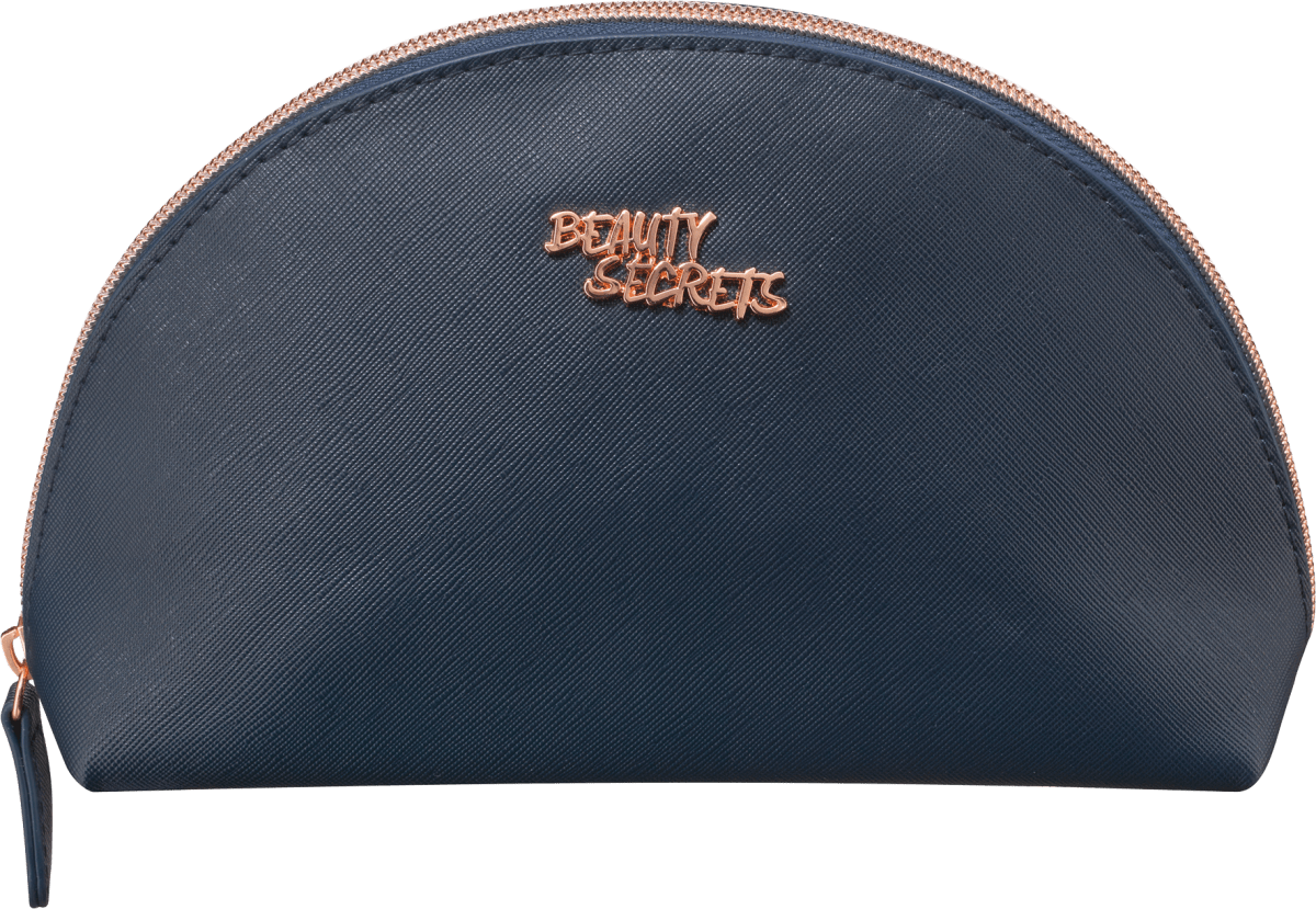Kosmetiktasche abgerundet dunkelblau, 1 St