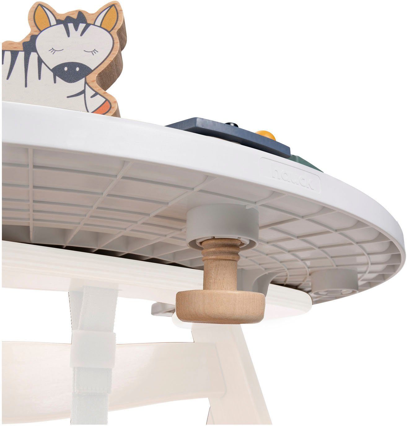 Hauck Hochstuhltablett Alpha Play Music Set Zebra, Holz, Kunststoff, FSC® - schützt Wald - weltweit