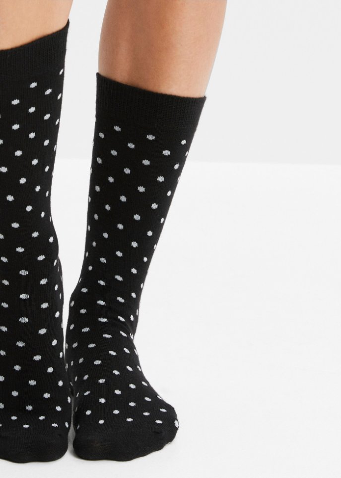 Socken mit druckfreiem Bündchen (5er Pack) mit Bio-Baumwolle