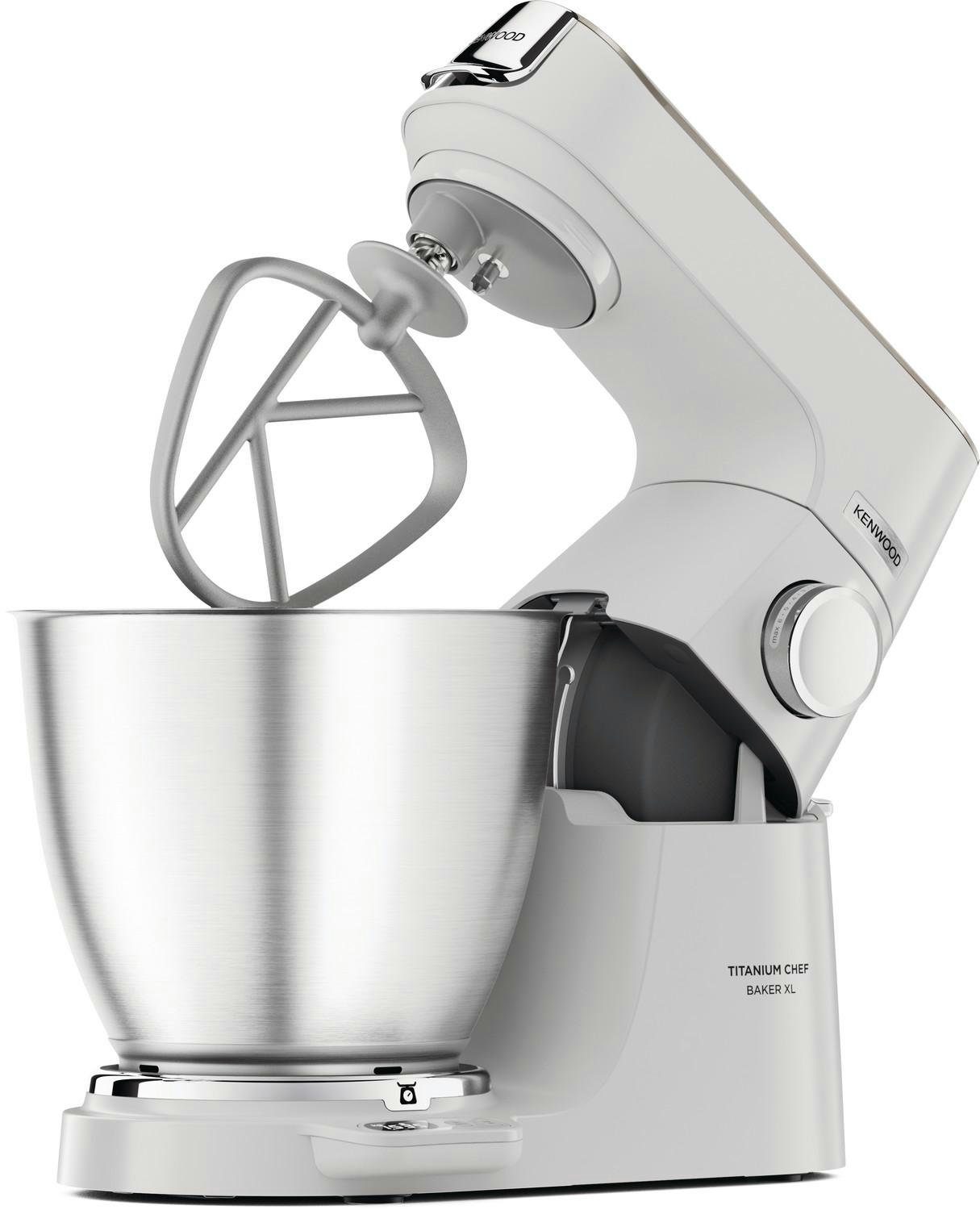 Kenwood Küchenmaschine Titanium Chef Baker XL KVL65.001WH, 1200 W, 7,00 l Schüssel, Deine Chef, die WIEGT