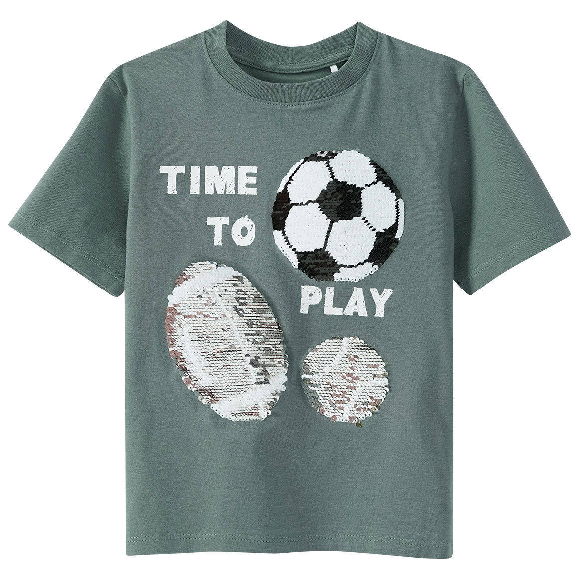 Jungen T-Shirt mit Wendepailletten