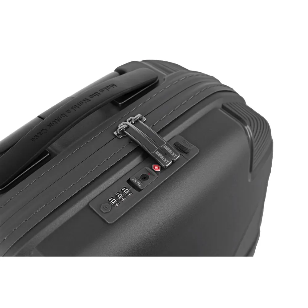 IMPACKT IP1 Kabinengepäck Trolley S mit USB Port - Iron grey