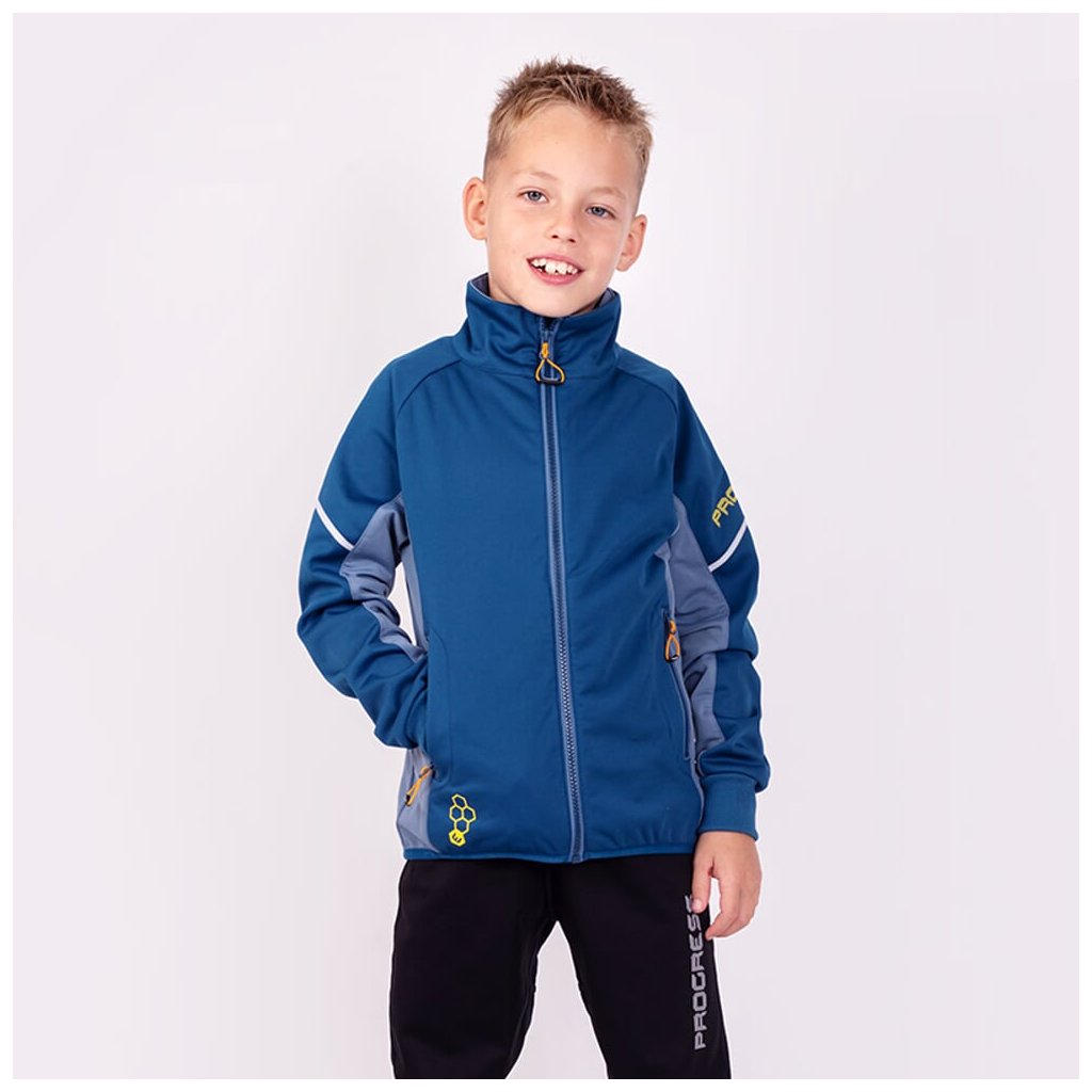Progress Coolio JKT Kinder-Softshelljacke blau