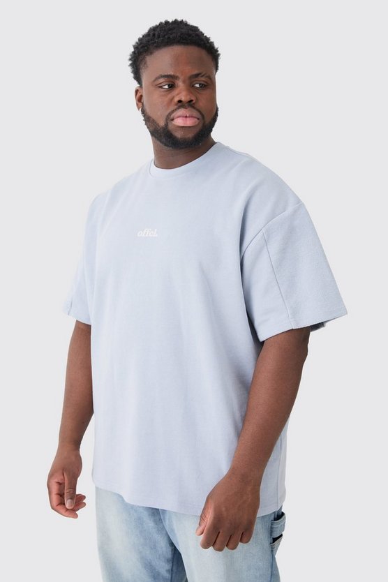 Plus Oversize T-Shirt mit Silikon-Print