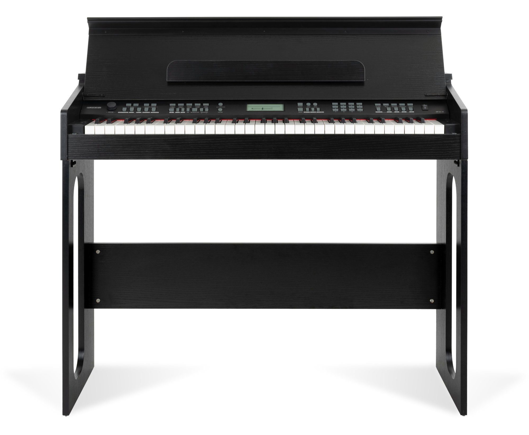FunKey Digitalpiano DP-61 III 61 Tasten Keyboard im Digitalpiano-Design, (inkl. Keyboardbank, Kopfhörer & Keyboardschule, 4 tlg., Spar-Set), 300 verschiedene Sounds und Rhythmen - Begleitautomatik
