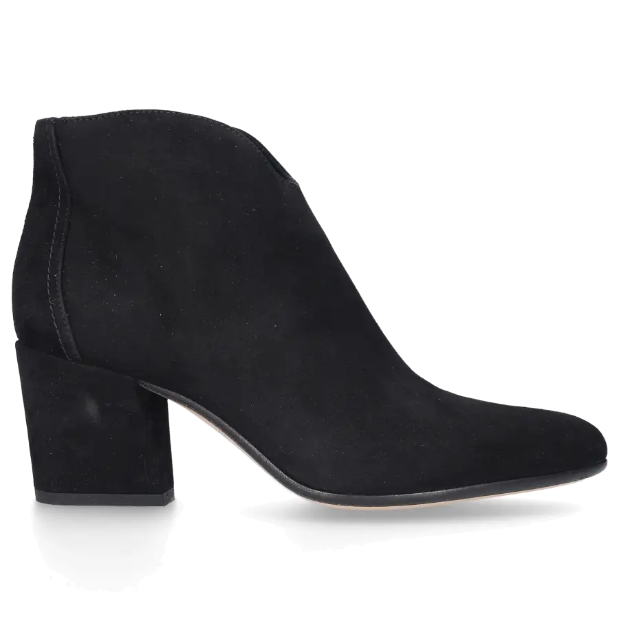 Pomme D`OR - Klassische Stiefeletten 6973 Veloursleder - schwarz
