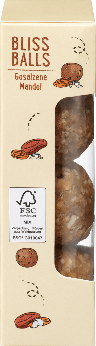 Bliss Balls, gesalzene Mandel, 60 g