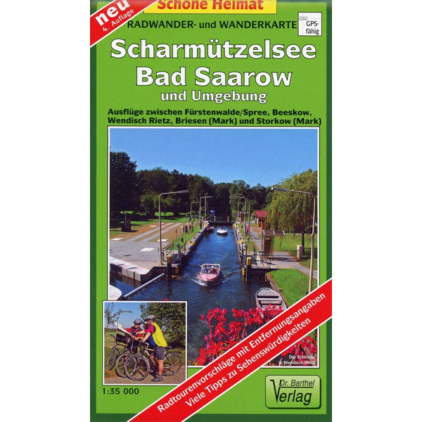 Radwander- und Wanderkarte Scharmützelsee, Bad Saarow und Umgebung 1 : 35 000 - Wanderkarte