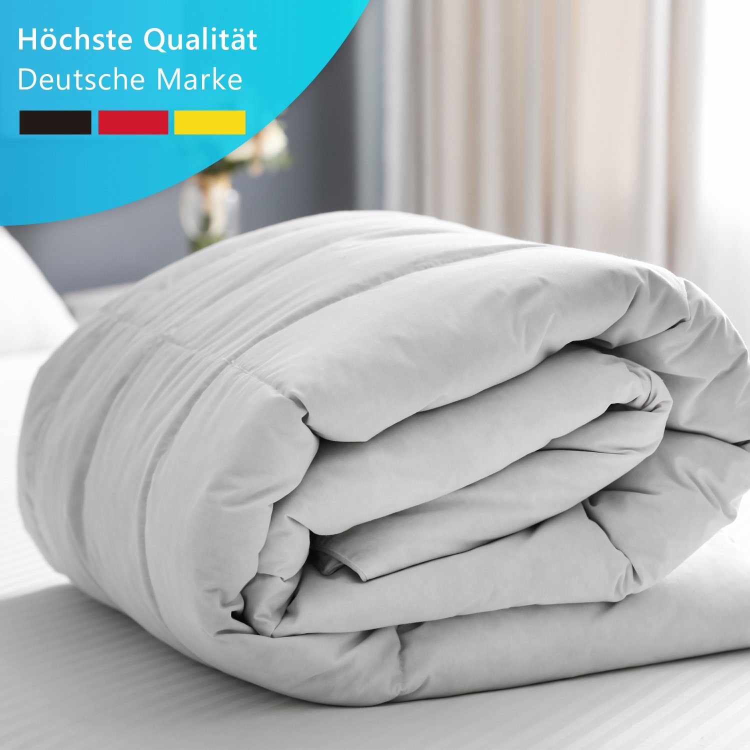 4-Jahreszeitenbett, NYVI 4-Jahreszeiten Bettdecke AllYearComfy 135x200 cm 500g / 700g, NYVI, Füllung: Polyester Hohlfaser, Bezug: Polyester Mikrofaser, 4-Jahreszeitenbett Steppbett Steppdecke Vierjahreszeiten Bettdecke